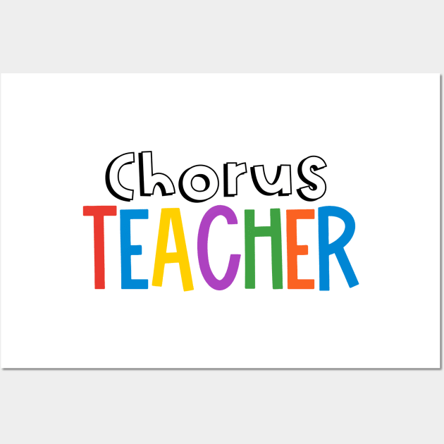 Rainbow Chorus Teacher Wall Art by broadwaygurl18